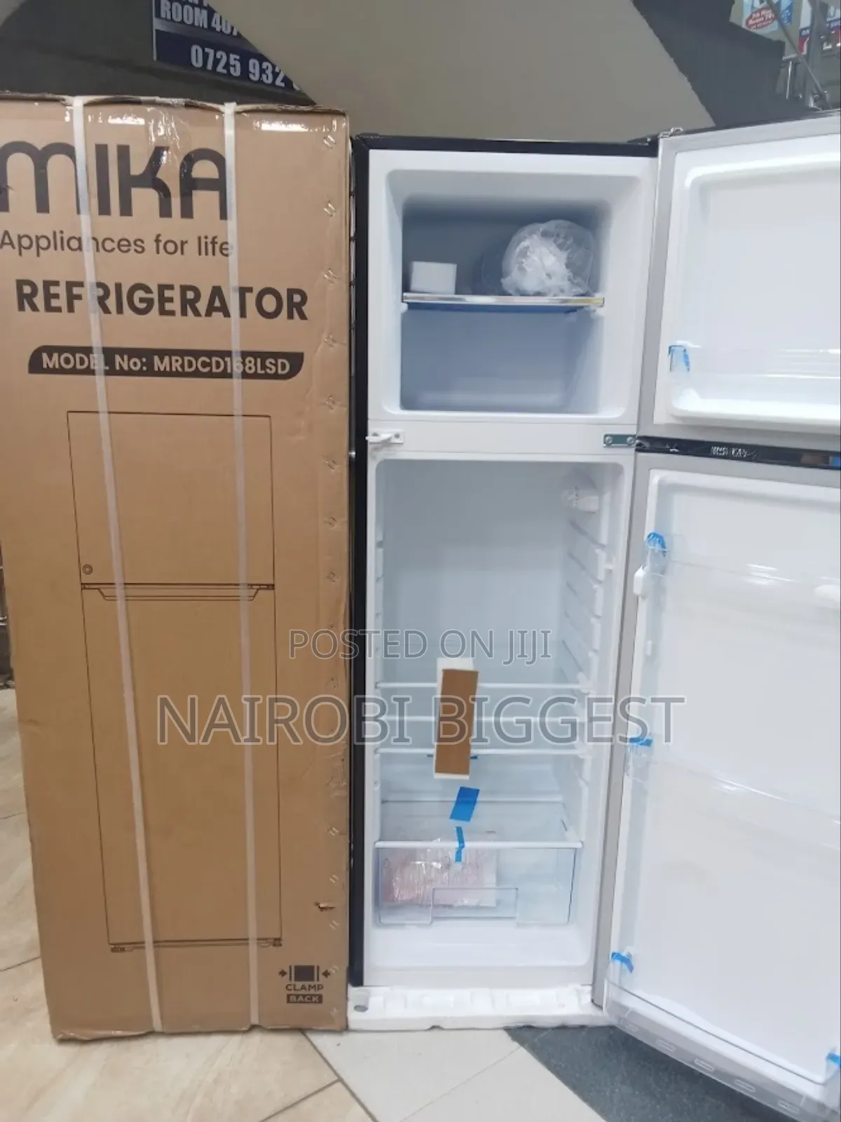 Mika Double Door 168l Defrost Refrigerator