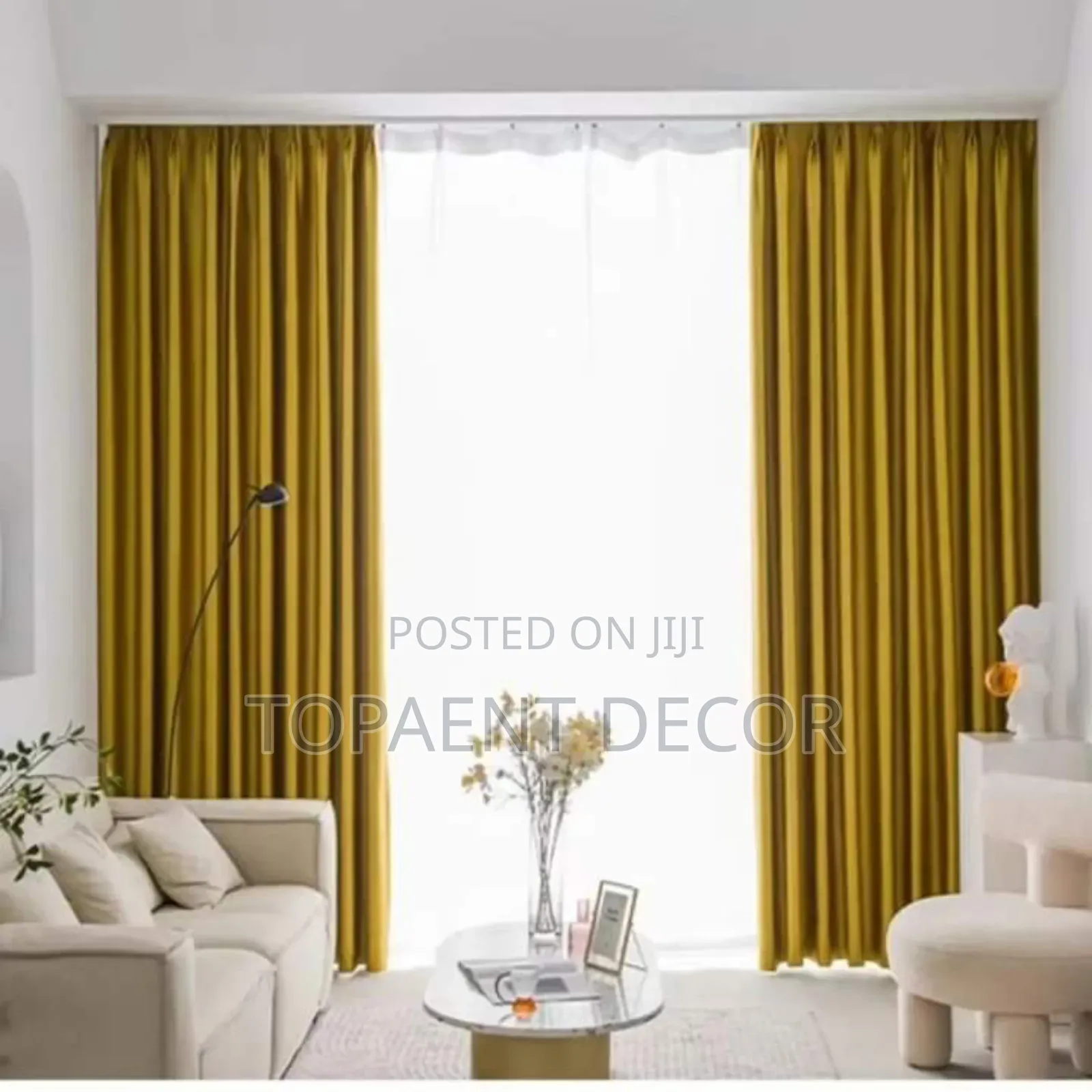 Gold Hook Window and Door Curtains