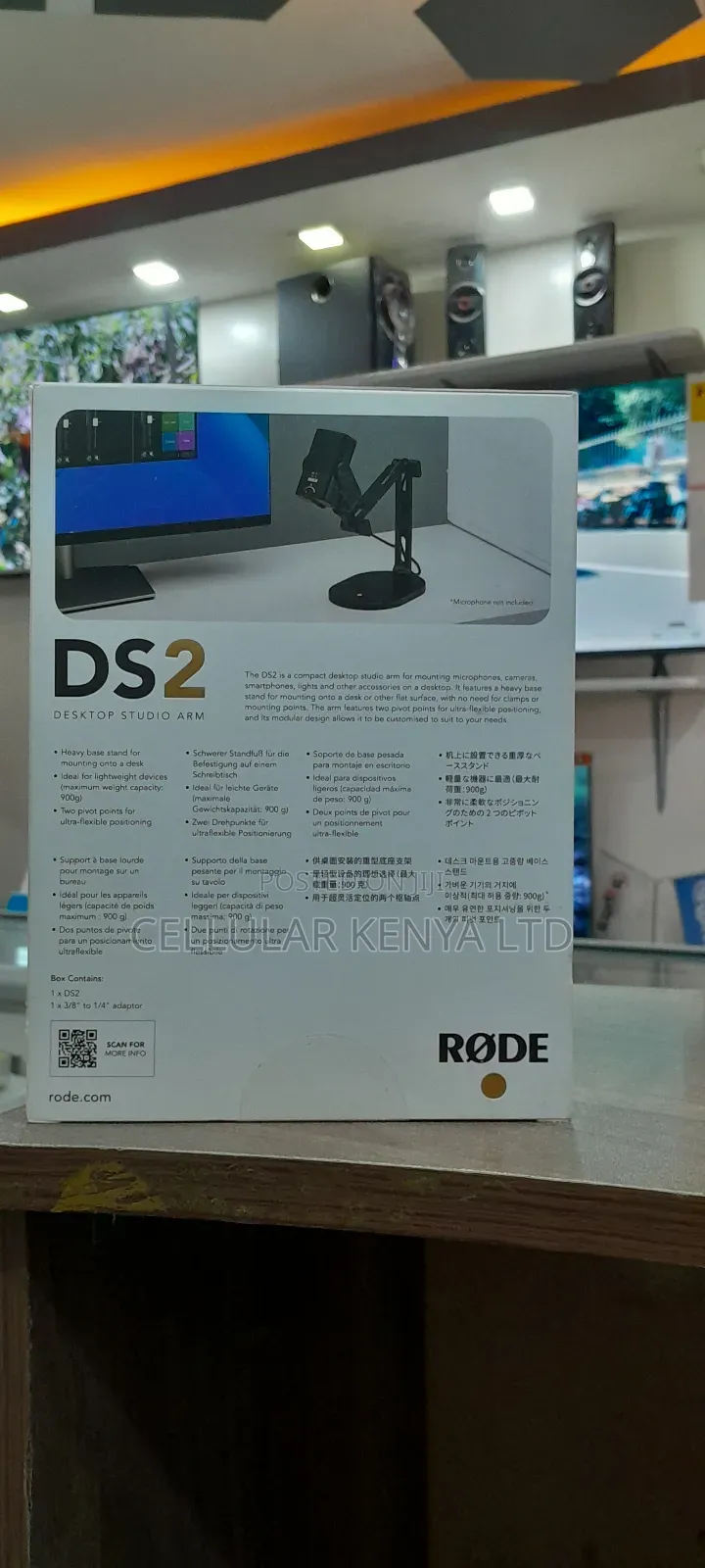 RODE DS2 Desktop Studio Arm for Broadcast Microphones