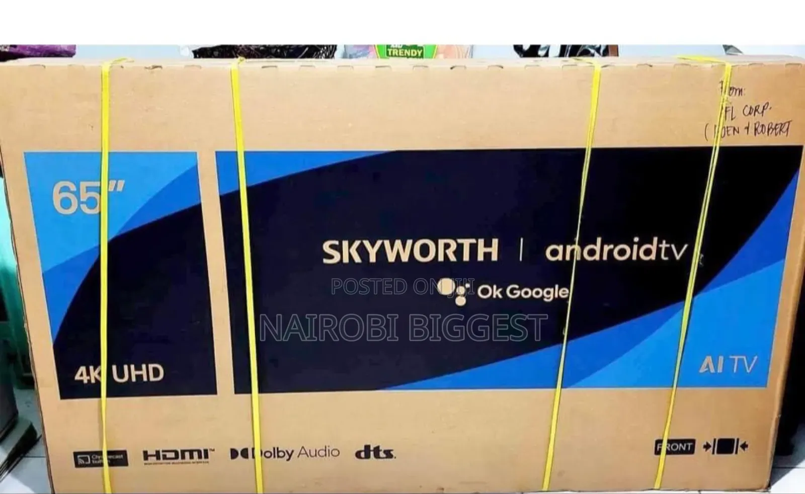 Skyworth 65" Uhd Qled Android Frameless Television
