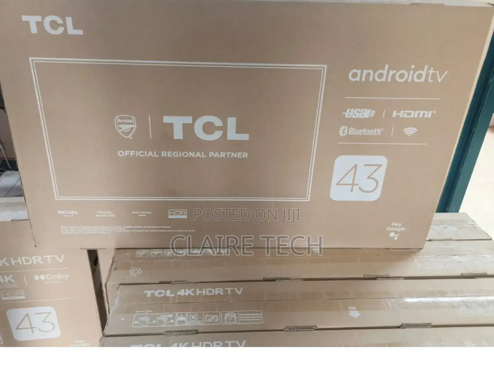TCL 43 Inches Smart Android Flameless Led Tv