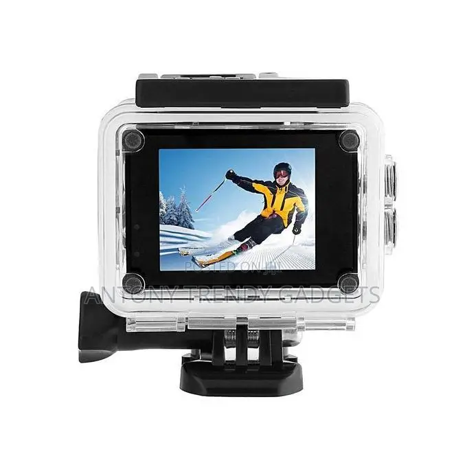 Waterproof Action Camera With Wifi, Live View Loop Record