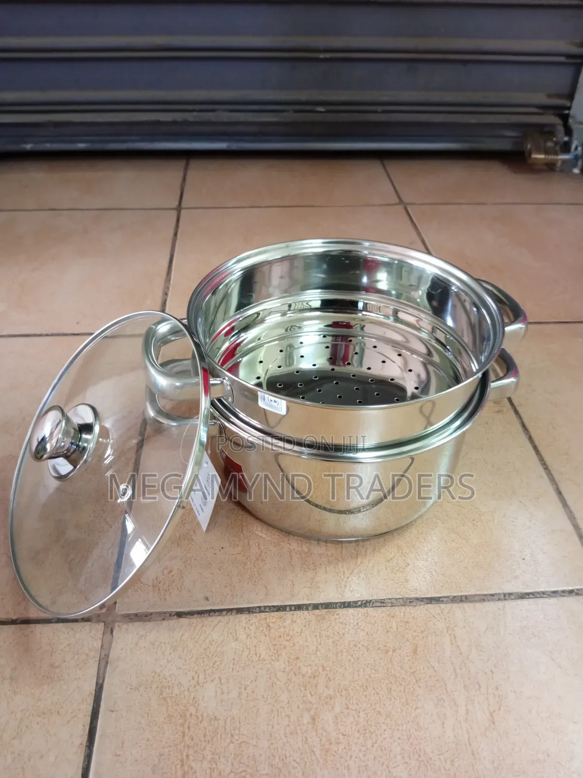 Vegetables Steamer/3pc Steamer Set/Stainless 2 Tire Pot