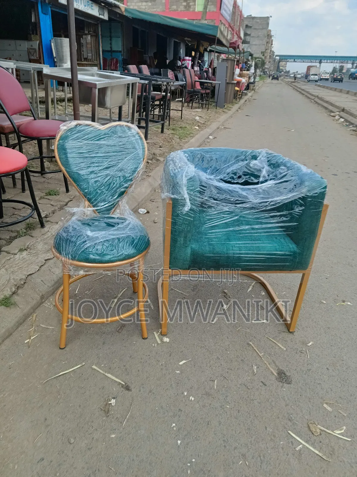 Manicure Seats 2 Pieces, Green Colour 