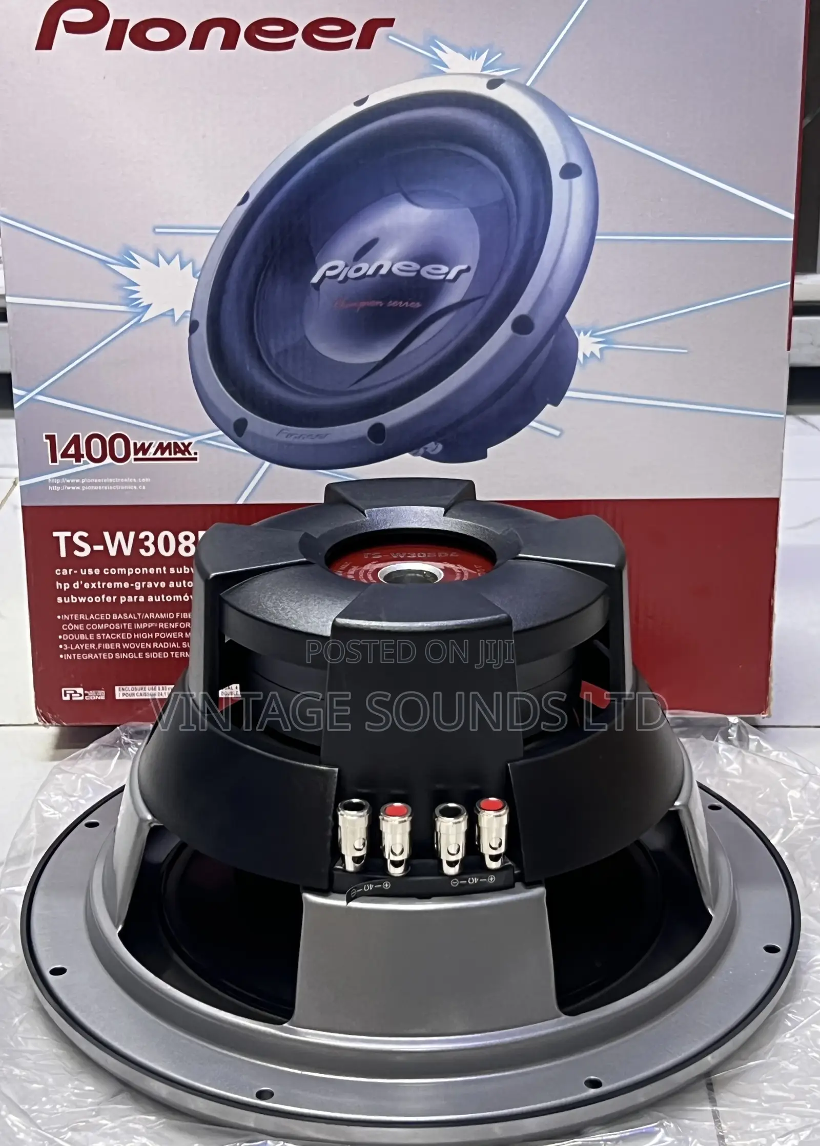 TS-W308D4 Pioneer Champion Series 12" Subwoofer W/Dual 4-Ohm