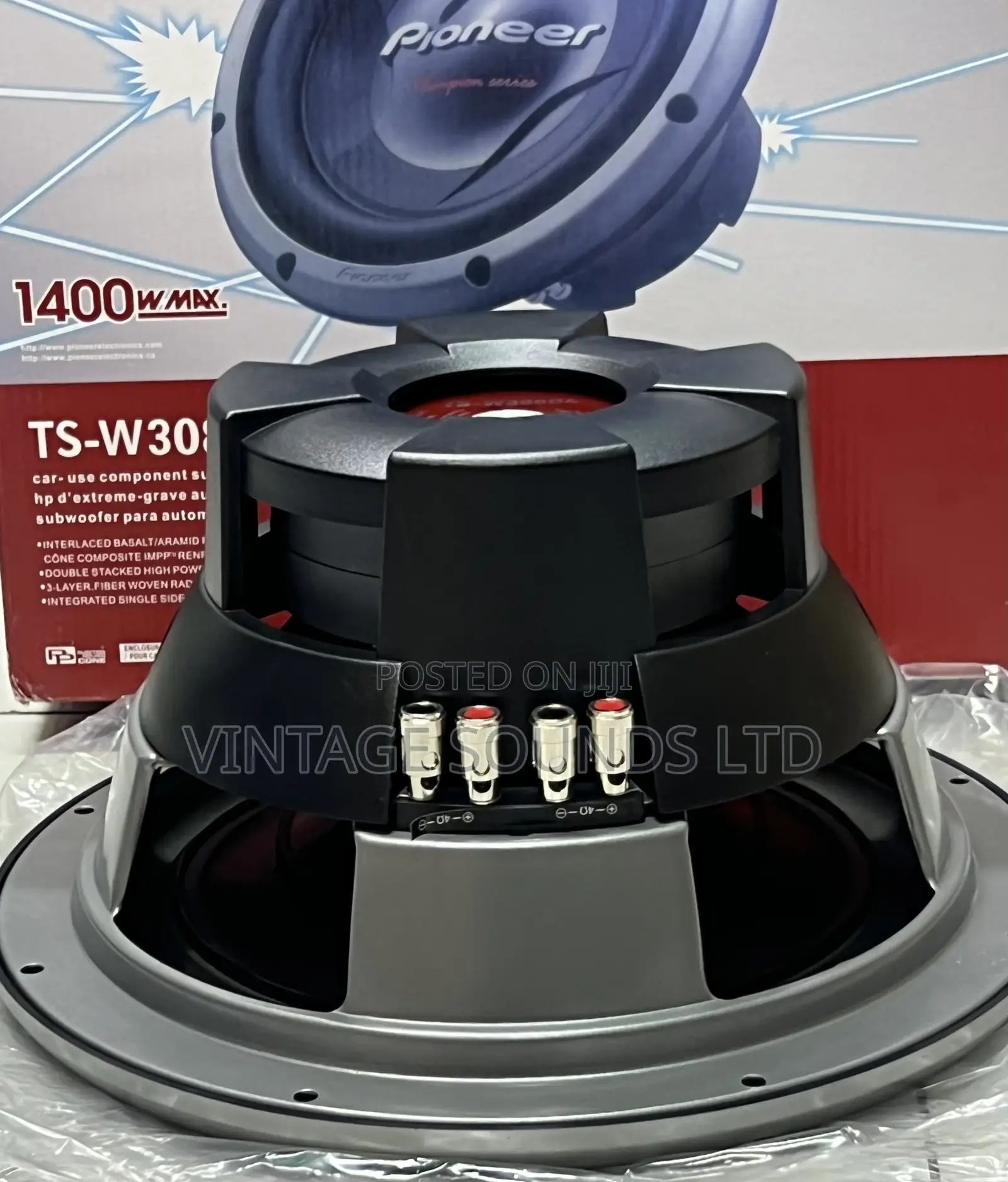 Pioneer TS-W308D4 Champion Series Subwoofer 1400watts -12”