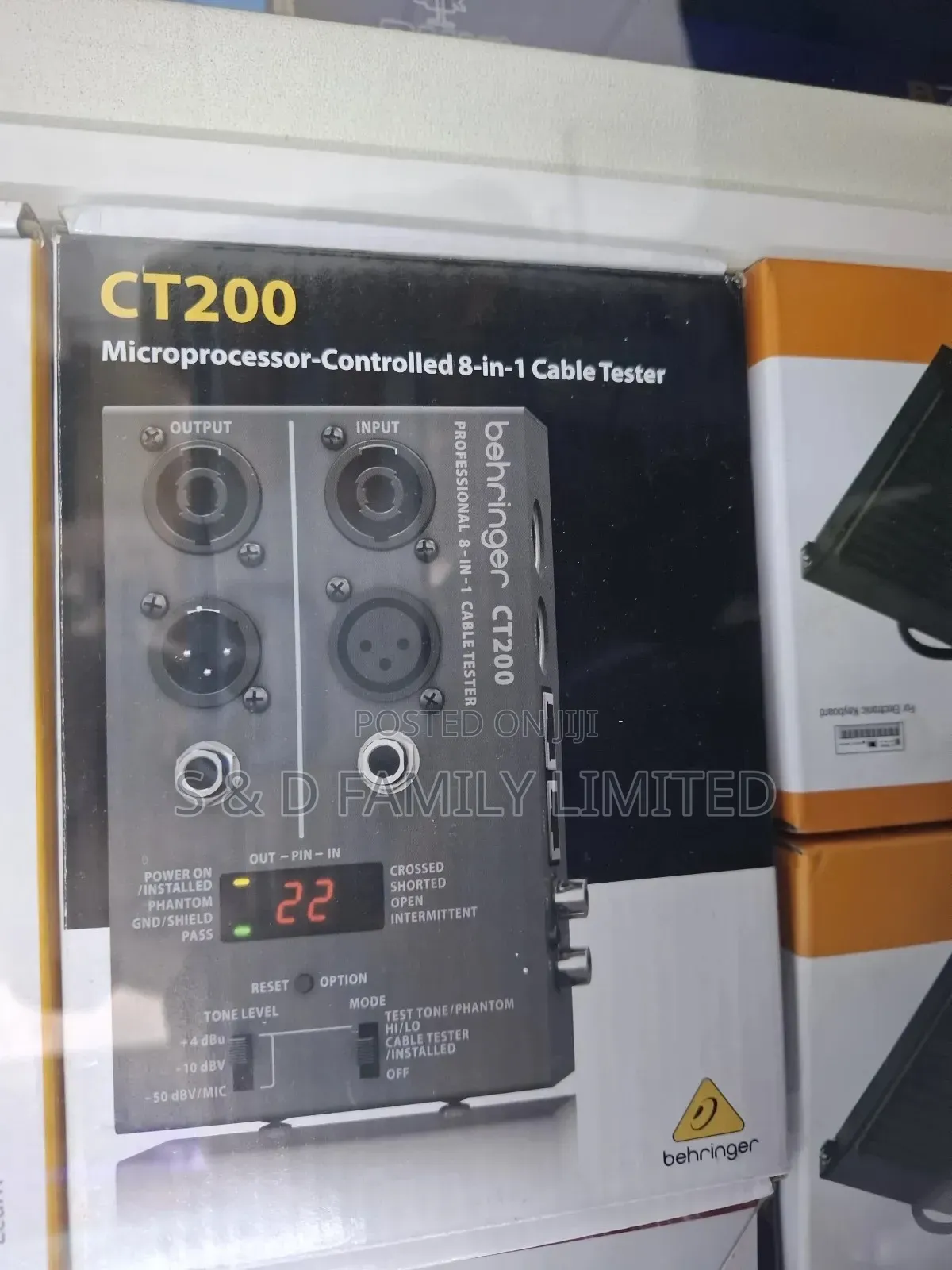 Behringer Ct200 Microprocessor 8-in-1 Cable Tester