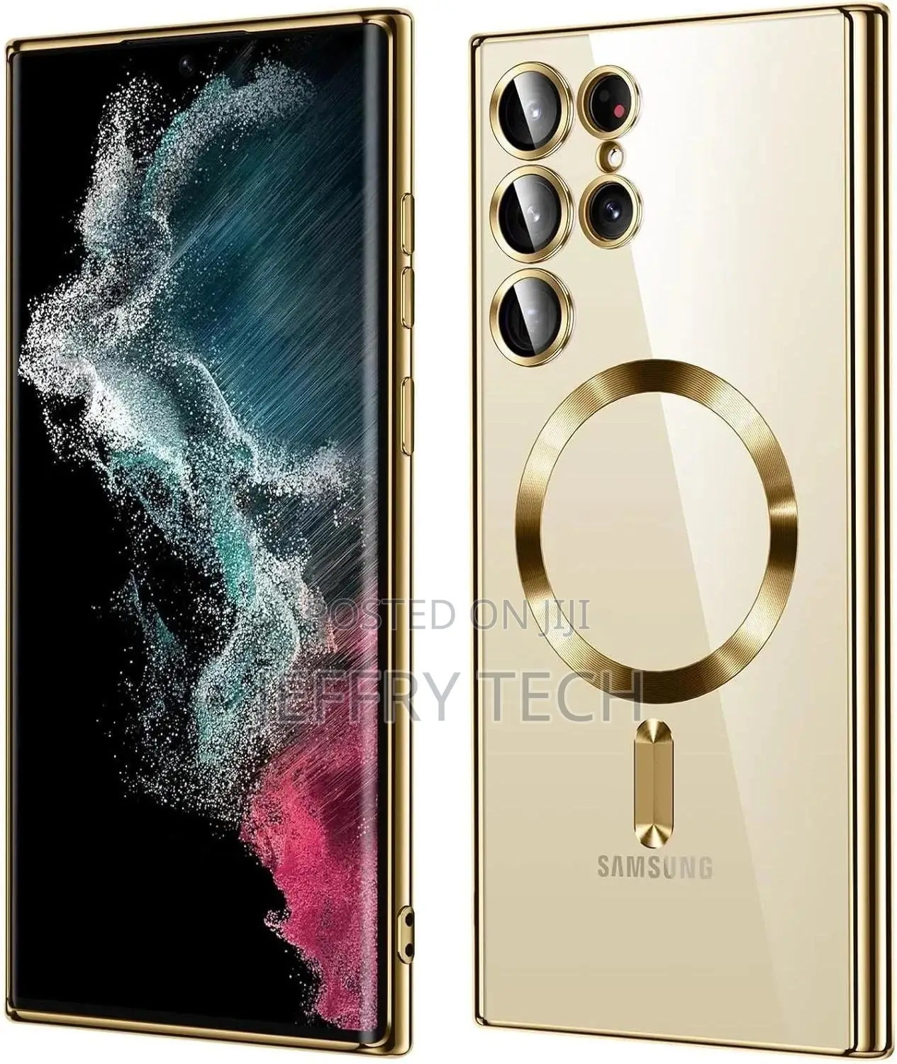 Samsung Galaxy S22 Ultra Case Metallic Glossy Slim Clear Lux