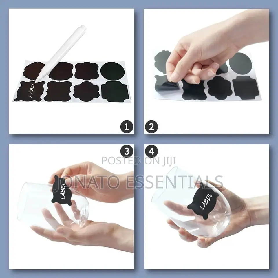 80pc Pantry Labels With a Pen, Tags