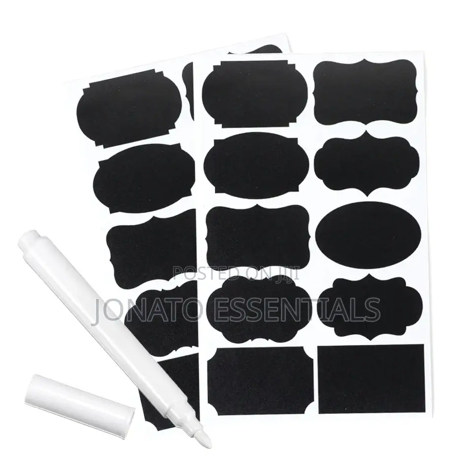 80pc Pantry Labels With a Pen, Tags