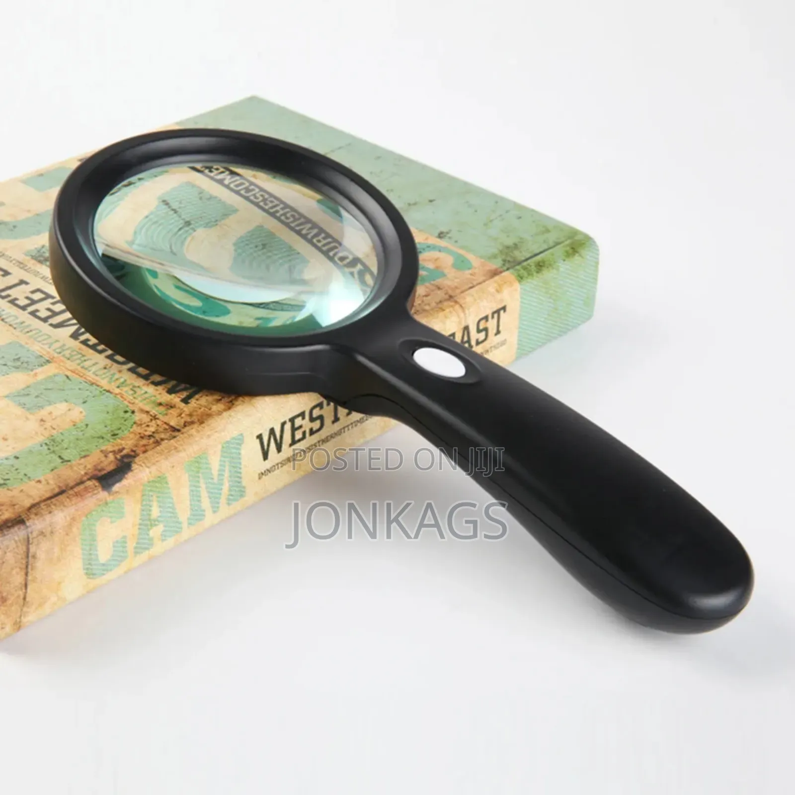 90mm Hand-held Magnifying Glass With 12 LED Lights