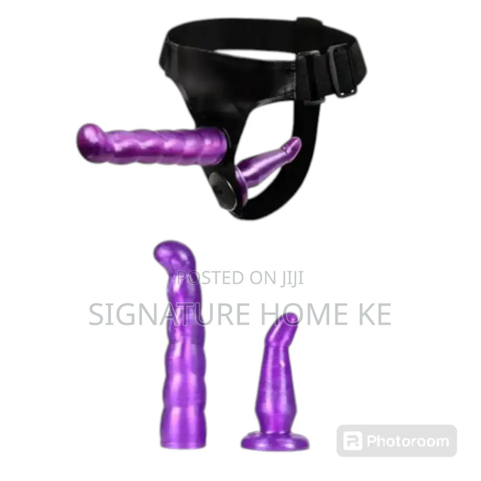Double Dildo Strapon With Ultra Elastic Harness for Couple