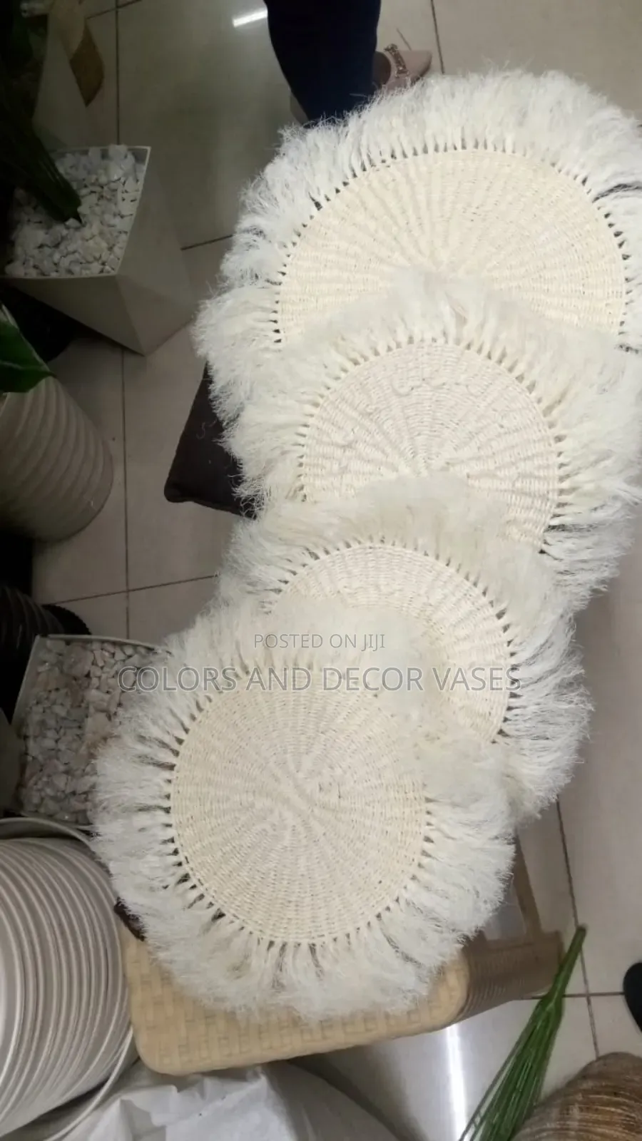 White Mats for Wall Decor