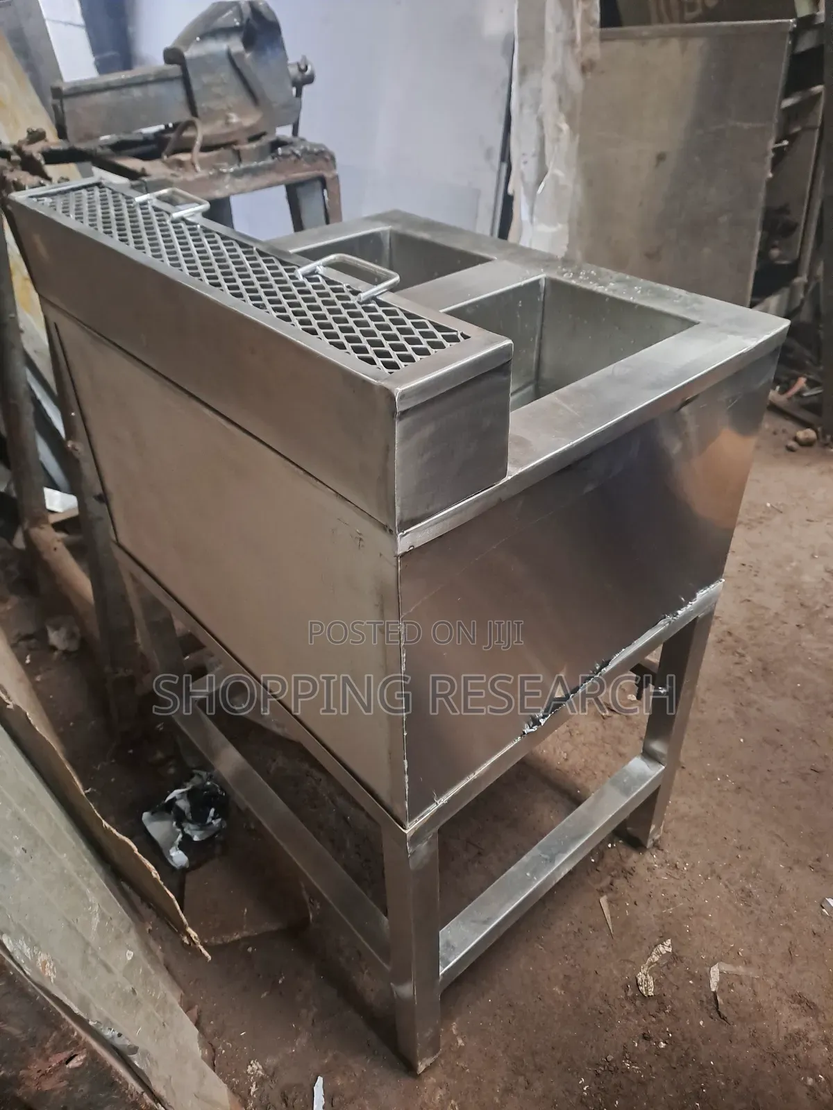 Stainless Steel Insulated Gas Fryer Double 15+15L