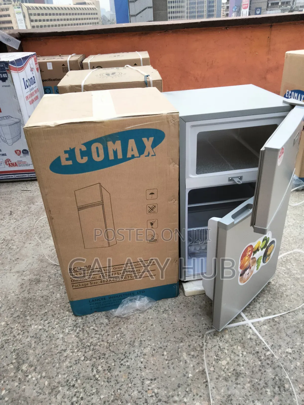 Ecomax 98litrs Double Door Top Freezer Refrigerators