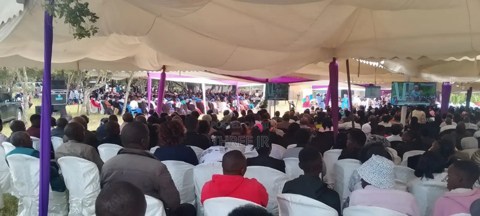 Tv Screens Set Up in Large Crowds