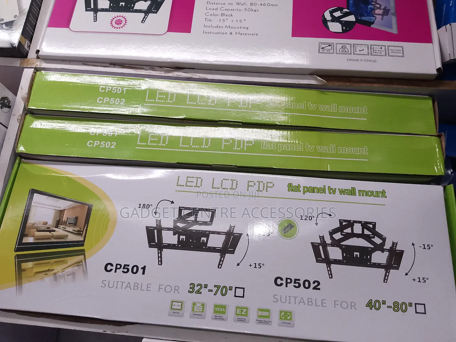 40 to 80inches Double Arm Tv Mount