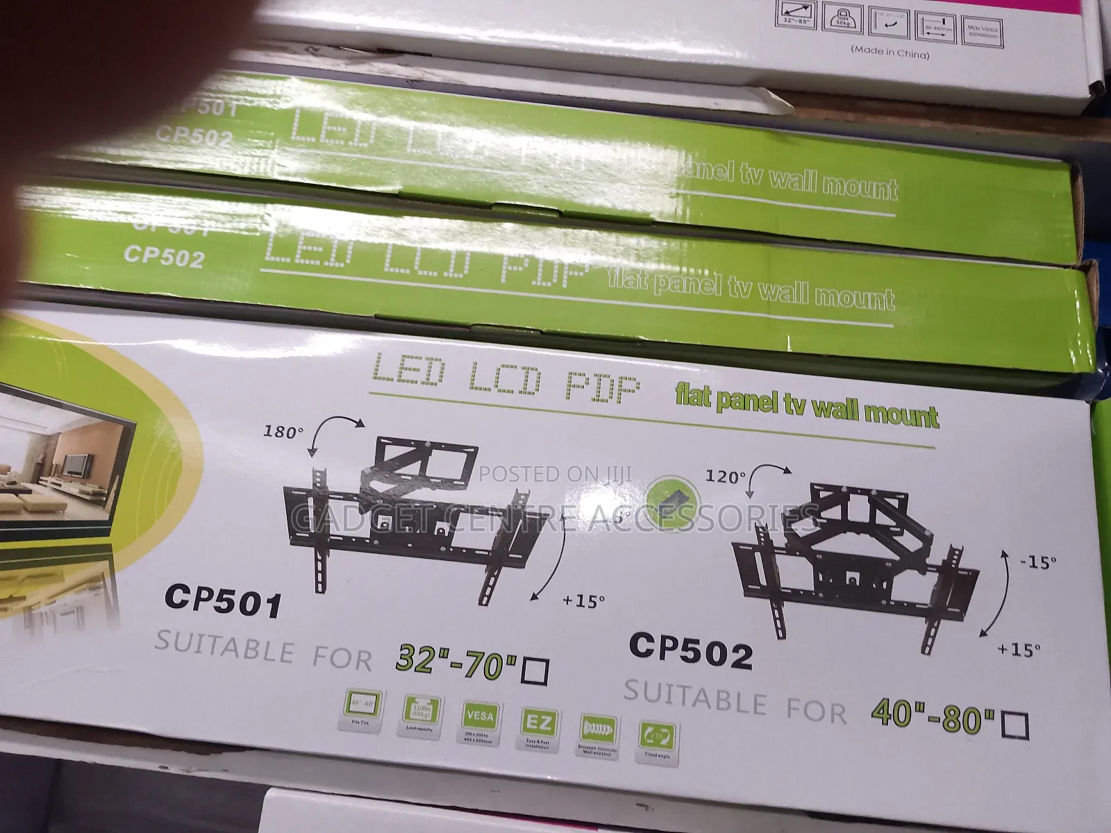 40 to 80inches Double Arm Tv Mount