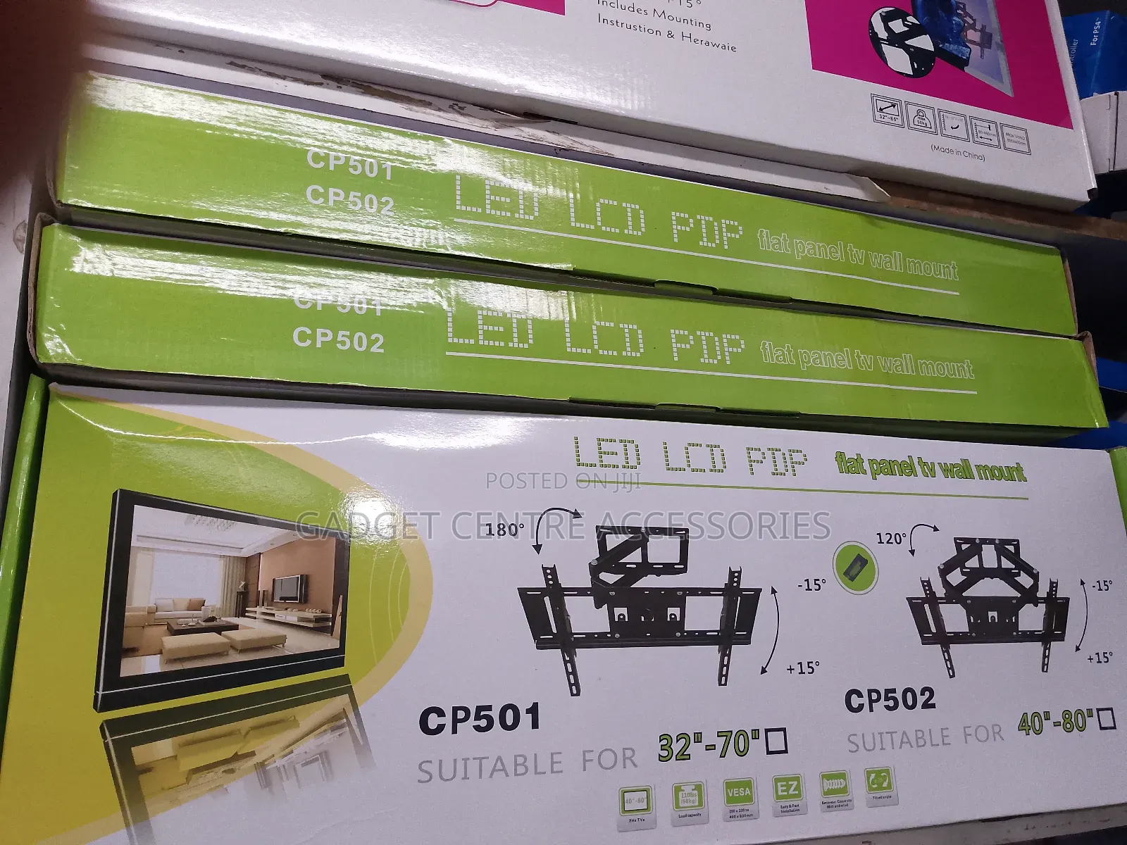 40 to 80inches Double Arm Tv Mount