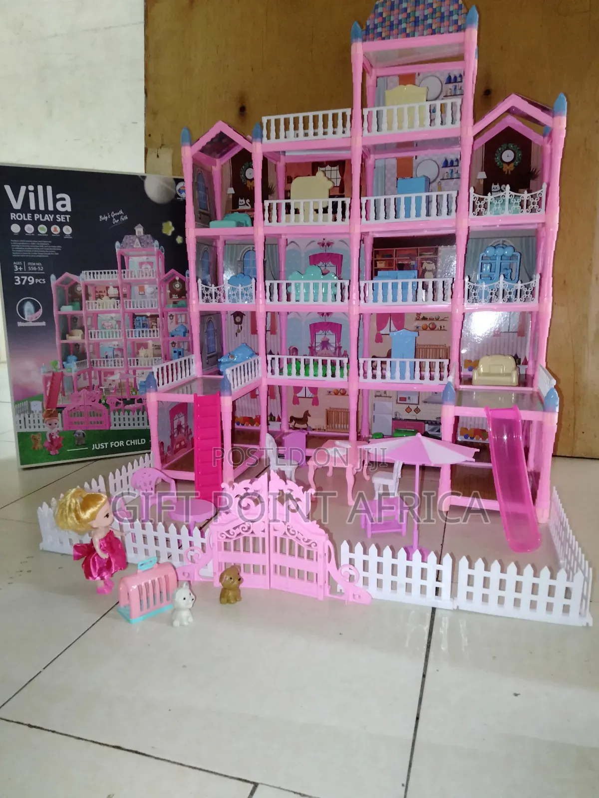 379 Pieces Doll House Play Set for Kids