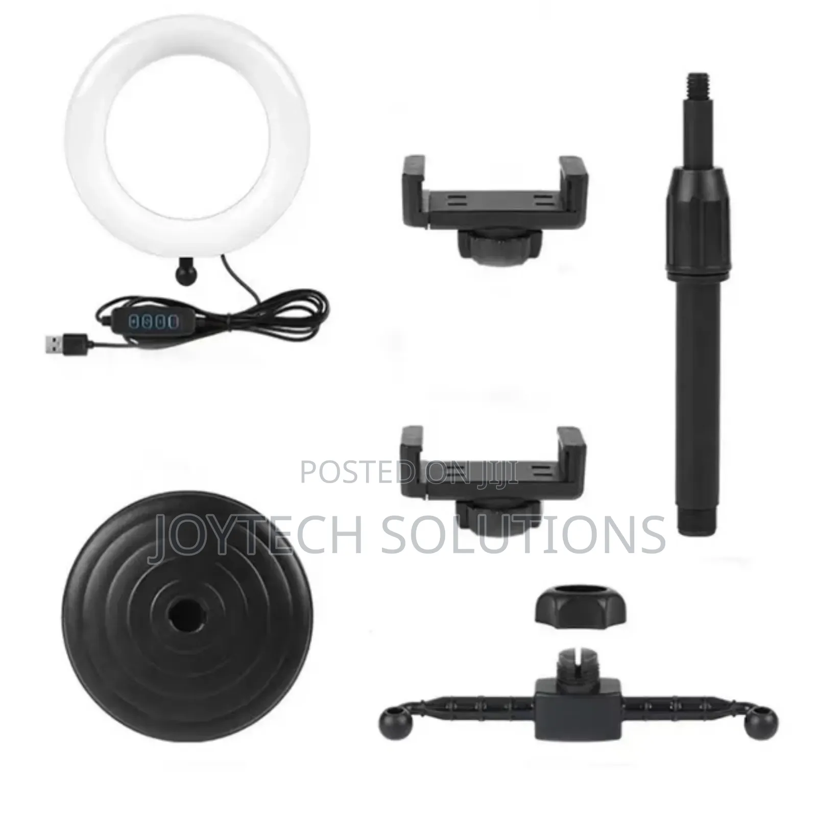 Table Stand Light With Ring Light and Phone Holders