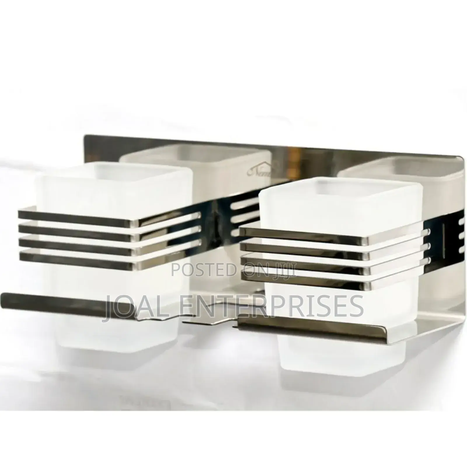 Double Stainless Tooth Brush Holder