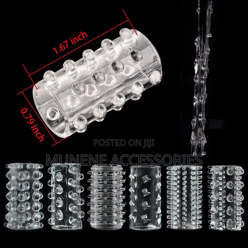 6pc Stretchy Stay Hard Cock Power Penis Sleeve Set of 6pcs C