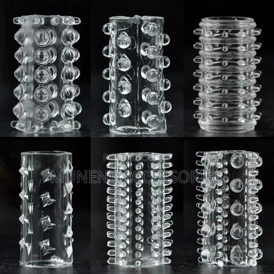 6pc Stretchy Stay Hard Cock Power Penis Sleeve Set of 6pcs C