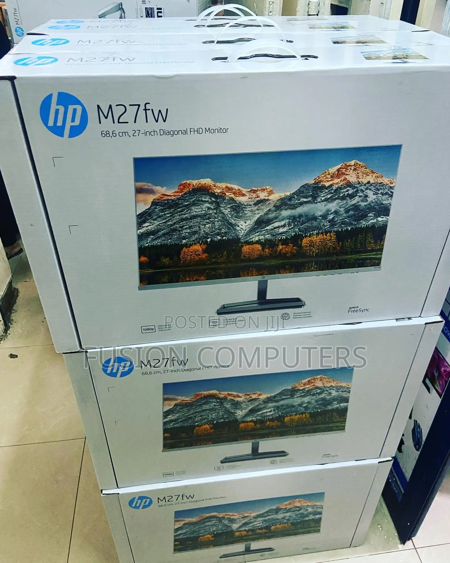 HP M27fw 27" FHD Ultra Slim LED Monitor White Color M27fw!