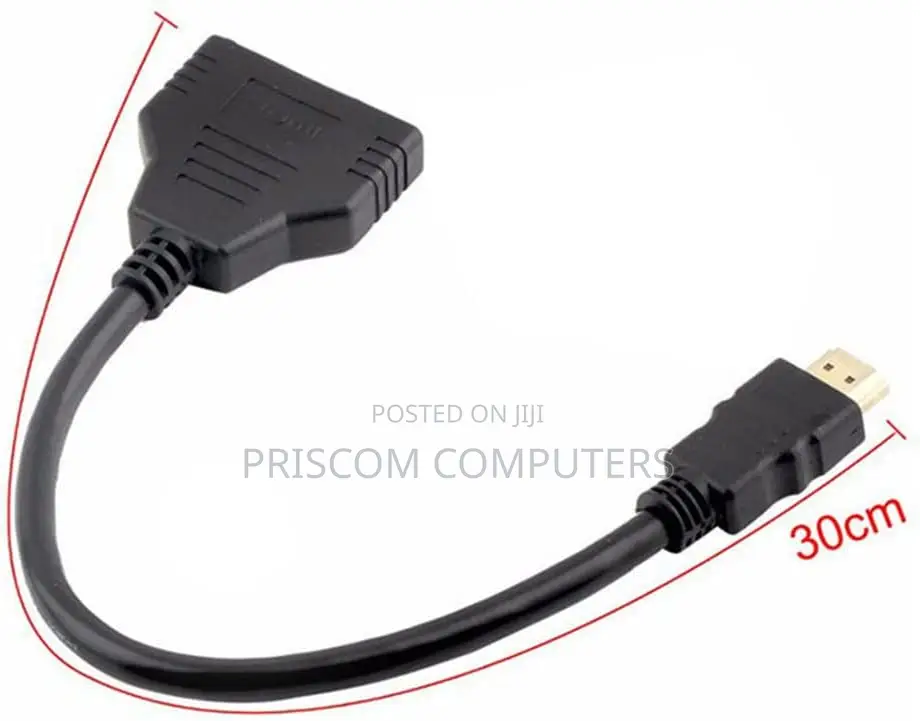 1080P HDMI Port Male to 2 Female 1 in 2 Out Splitter Cable