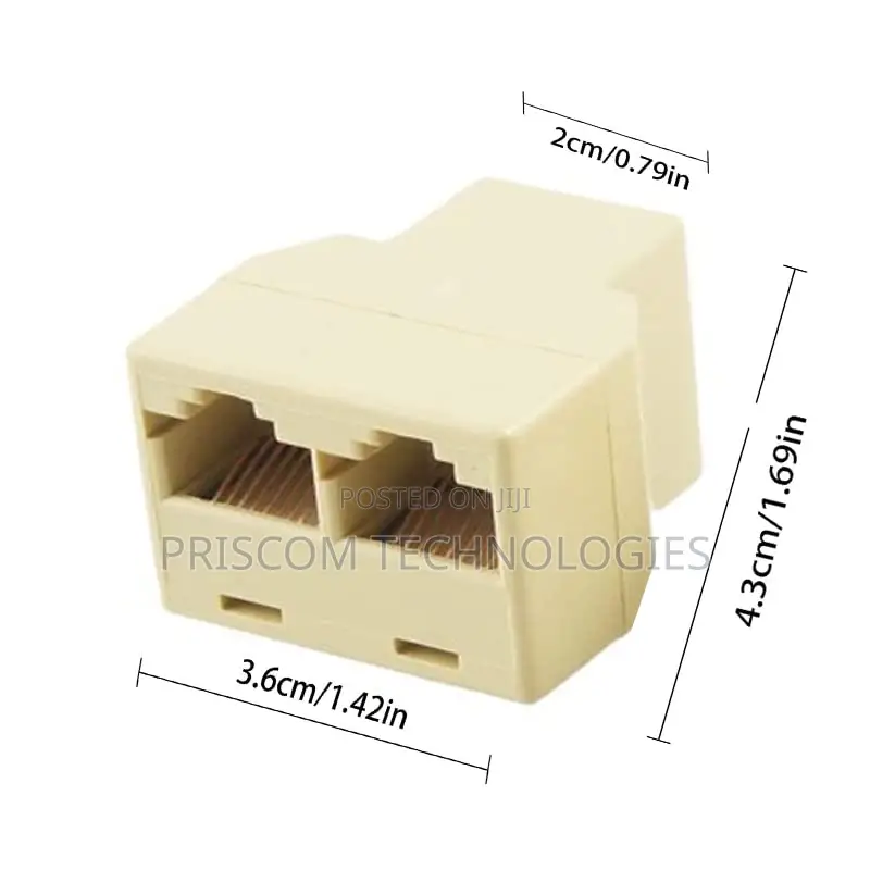 RJ45 CAT5 CAT6 Ethernet Splitter Connector Adapter