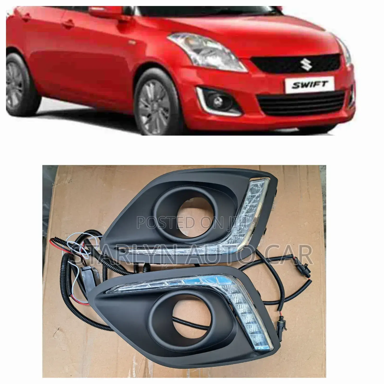 Foglights Cover Suzuki Swift 2013 With DRL Lights