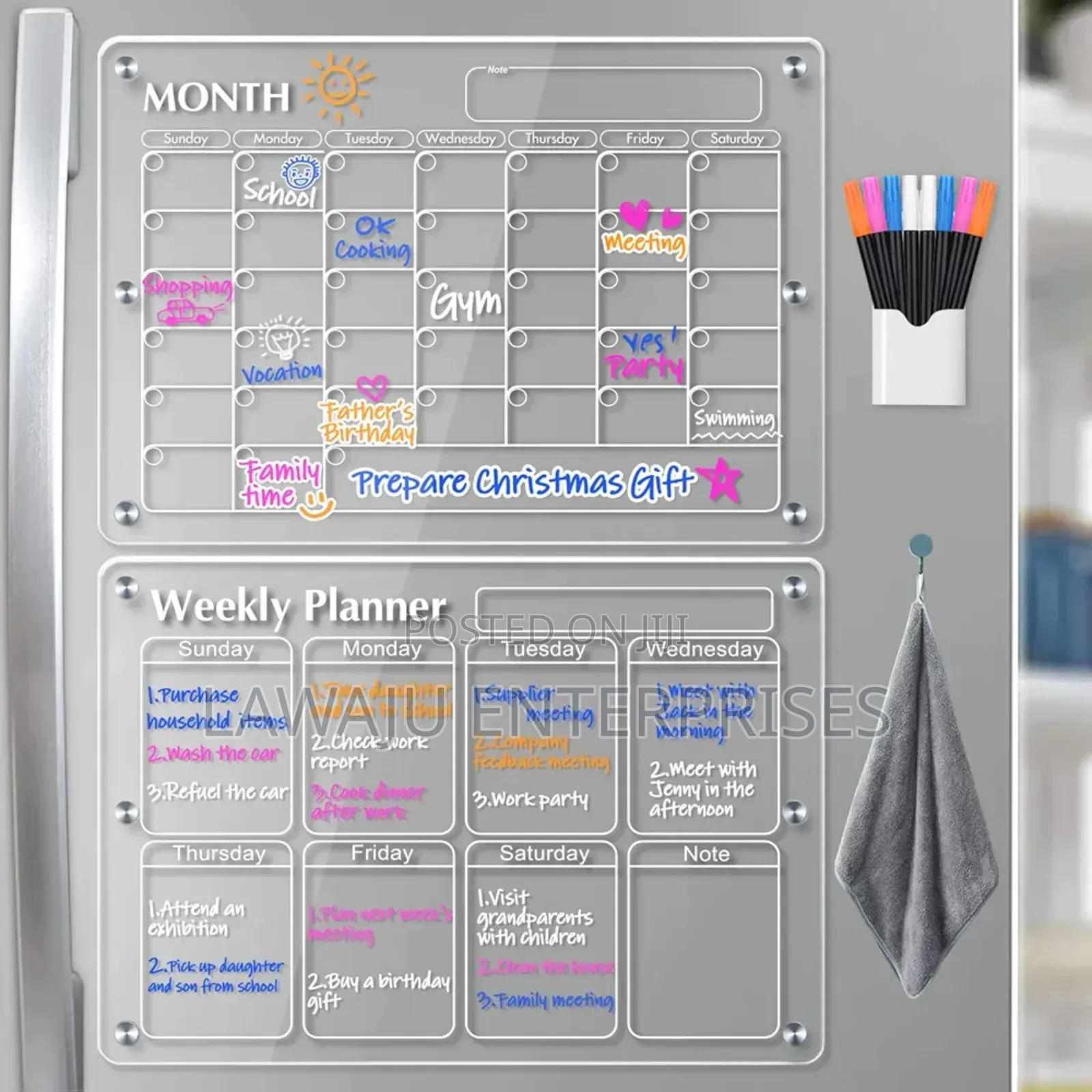 Magnetic Fridge Planner