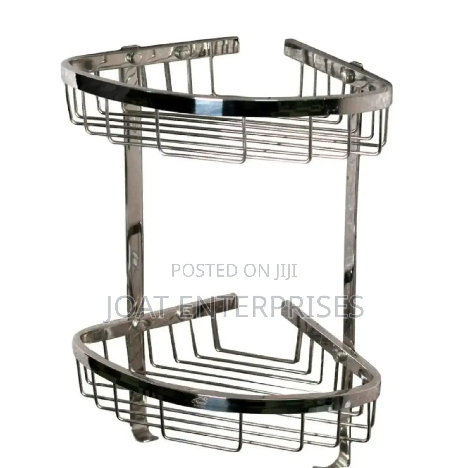 Silver Corner Shelf