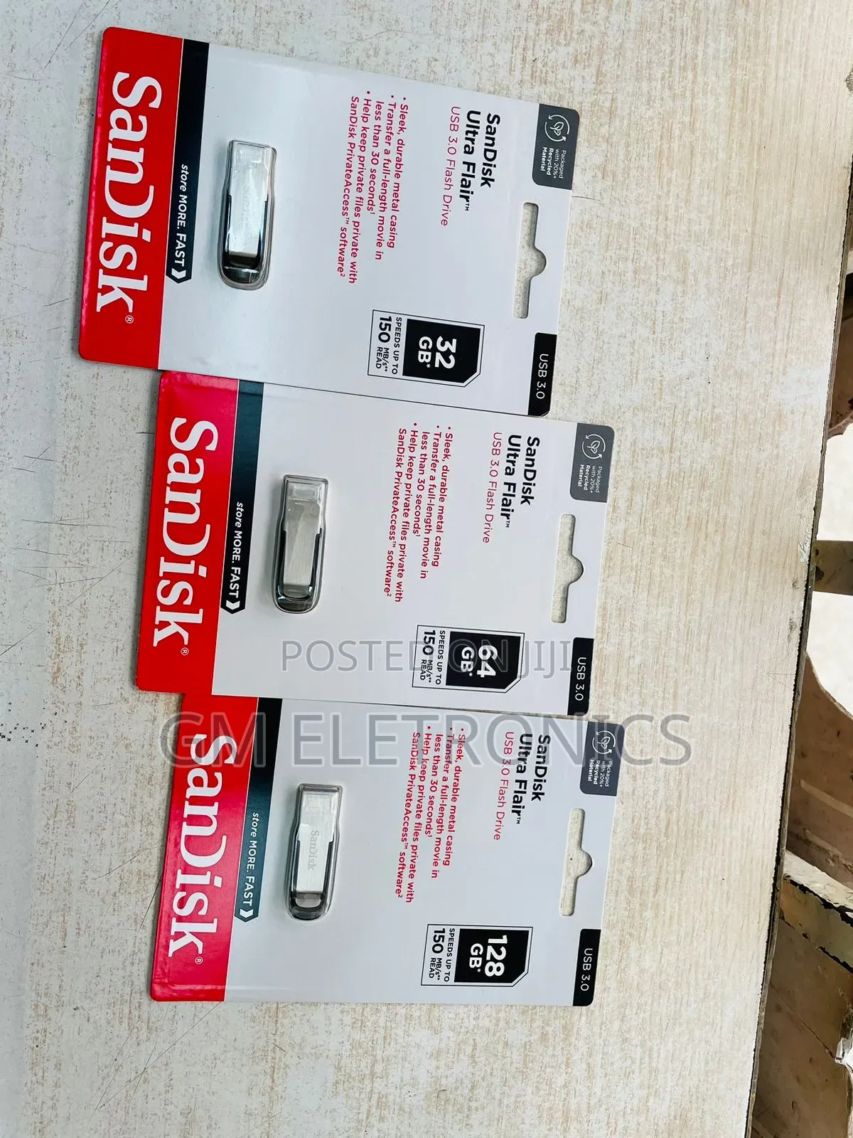 Sandisk 32gb,64gb 128gb Usb Ultra Flair 3.O Flash Drive