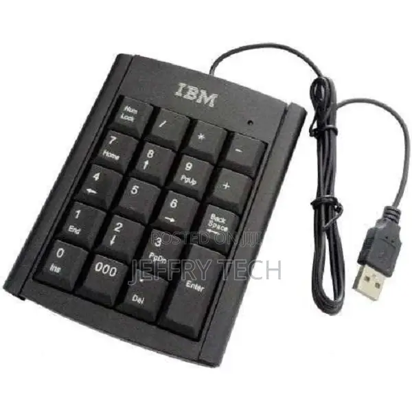 Generic USB Wired Numeric Keypad – Black