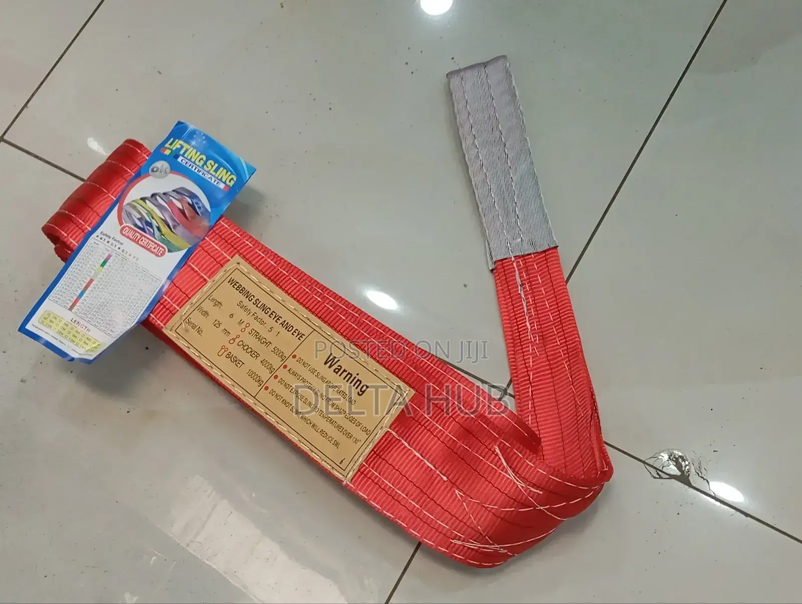 Webbing Rope 5 Tonne, 6 Meters Long Eye for Eye