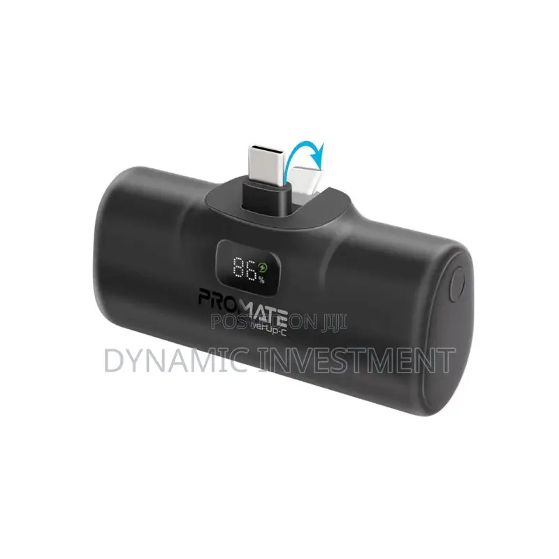 PROMATE Fast Charging Power Bank in-Built USB-C Connector