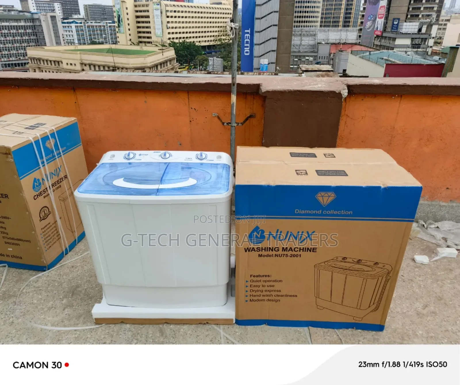 Nunix 7.5kg Semi Automatic Washing Machine