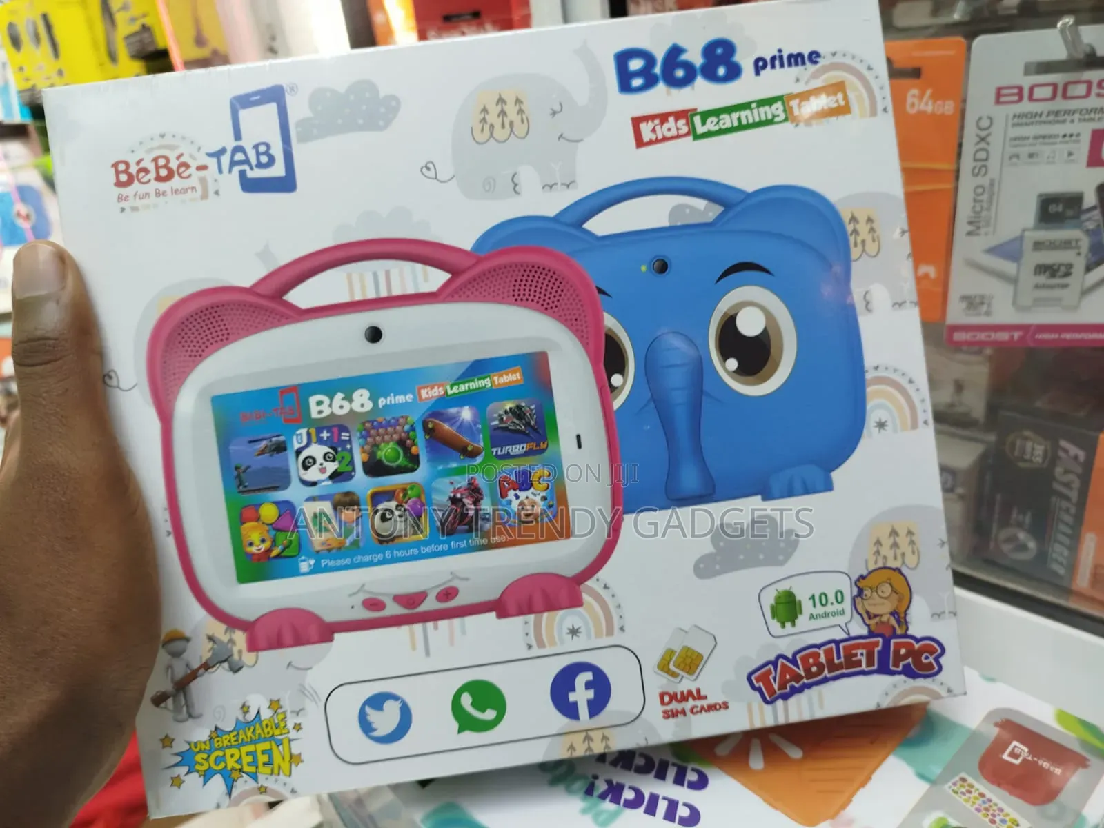 B68 Prime Kids Tablet With Simcard and Inbuilt Apps