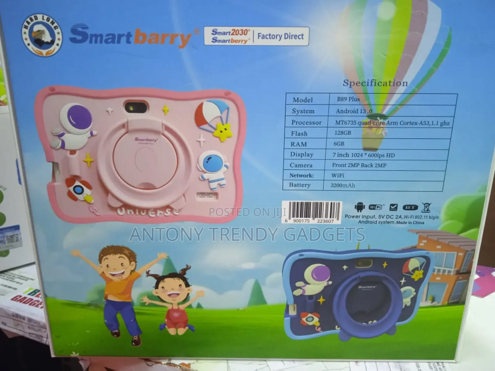 B89 Plus Smartbarry Kids Tablet for Kids Learning