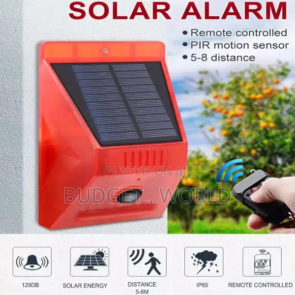 Outdoor Home Yard Solar Security Alarm