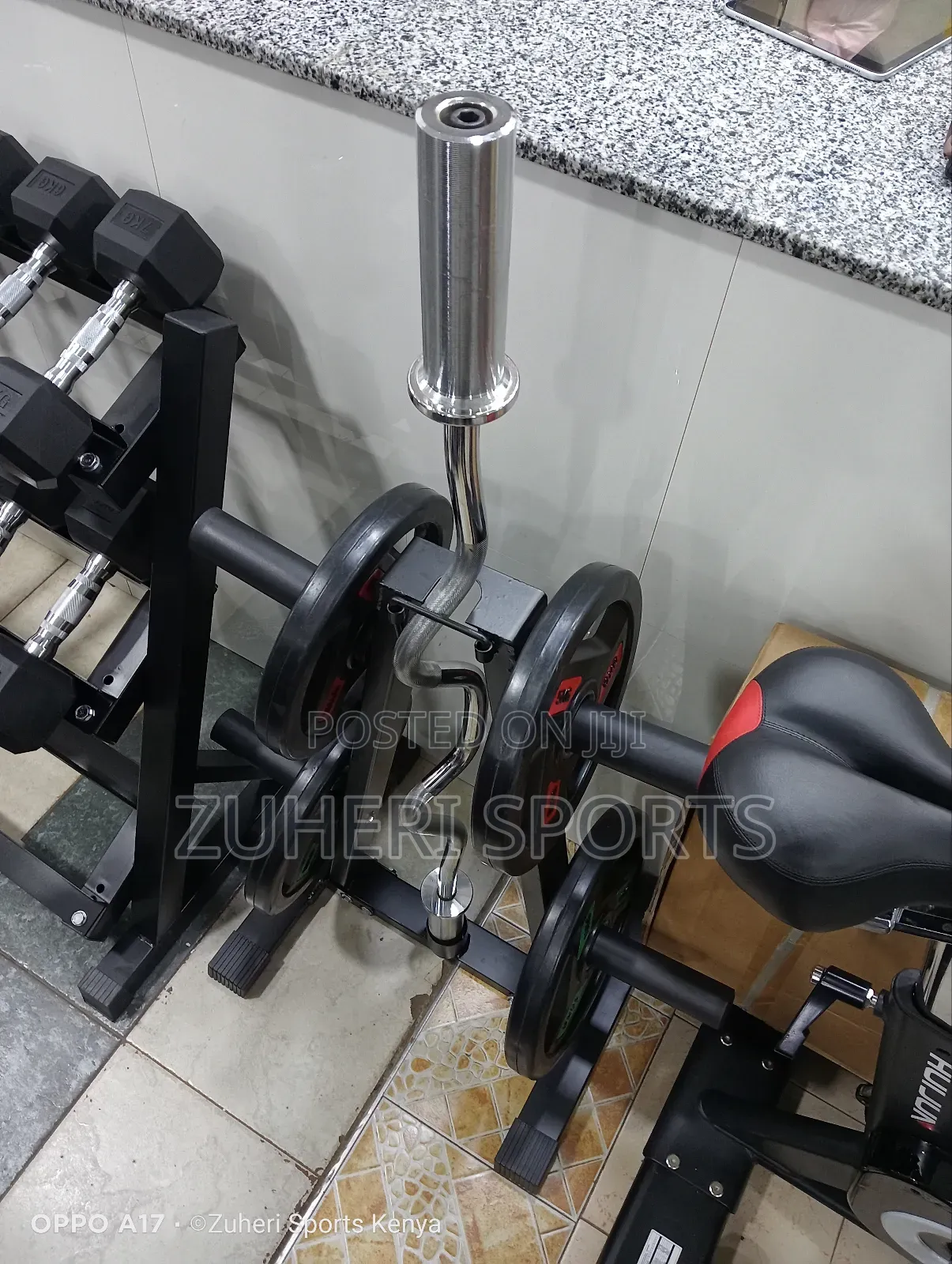 Plate Rack Weight Rack for Olympic Plates and Barbell