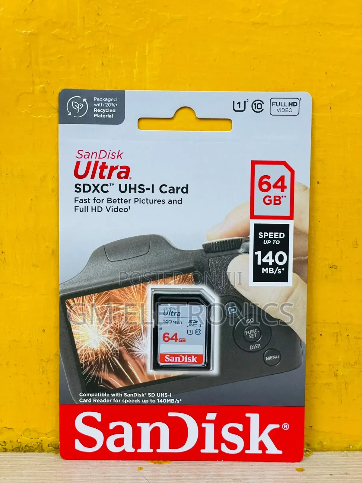 Sandisk 64gb Sd Card Ultra High Speed Camera Card SDXC-Uhs-1