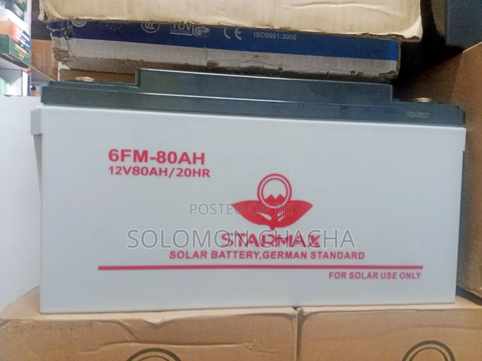 Starmax 6fm- 80ah 12V 20hr Solar Battery