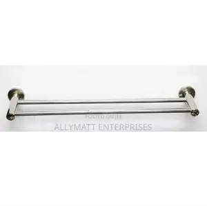 Silver Double Towel Rail