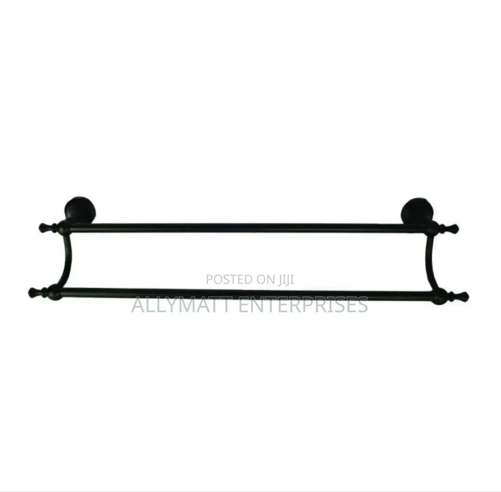 Double Black Towel Rail