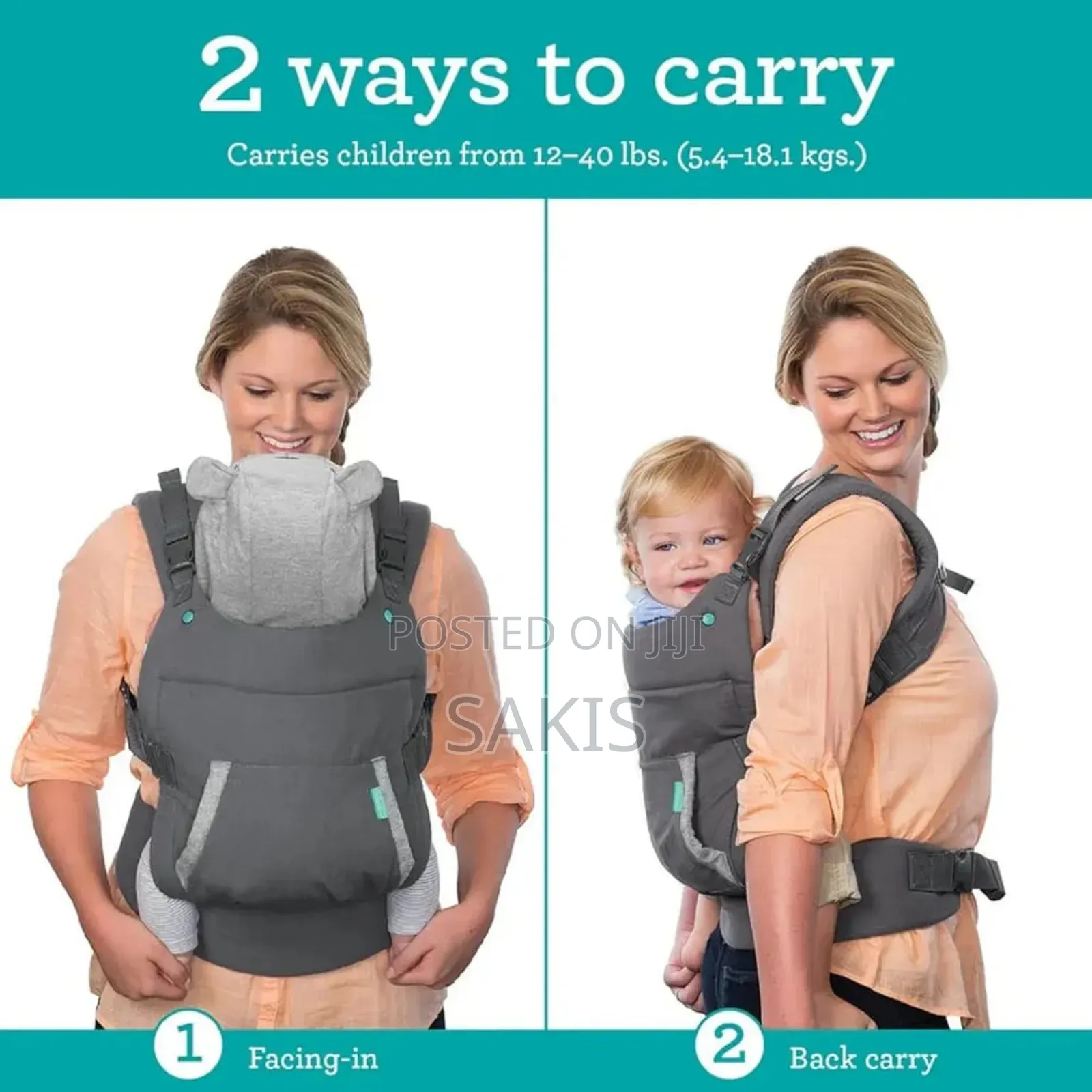 Infantino Ergonomic Hoodie Carrier. Free Delivery