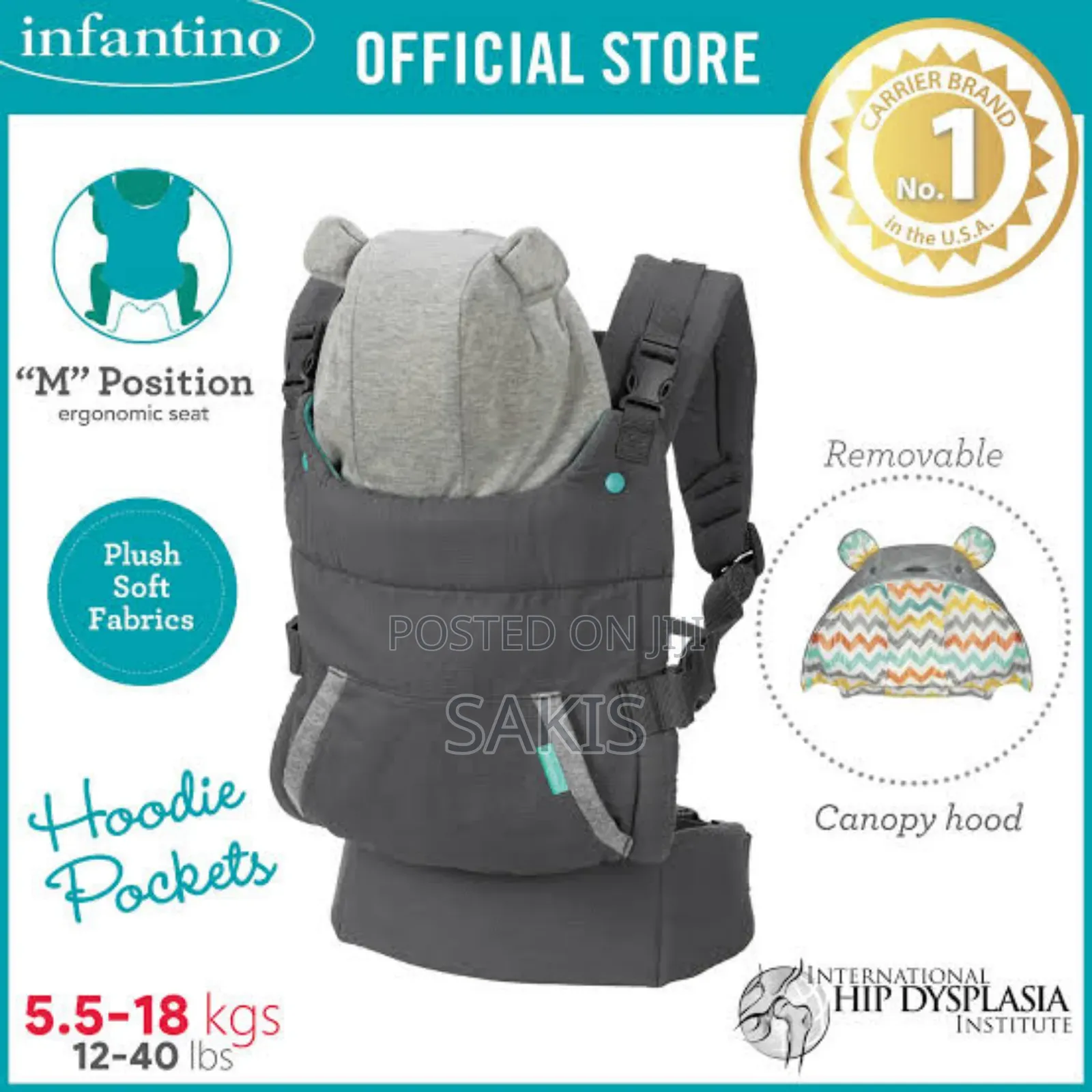 Infantino Ergonomic Hoodie Carrier. Free Delivery