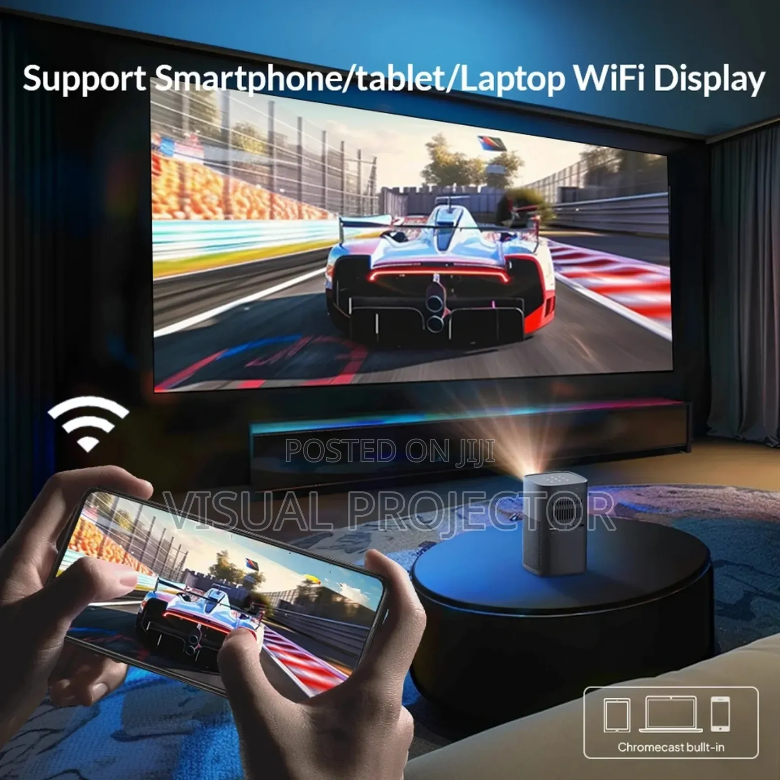 Mini Battery Projector Google Tv ( Netflix Certified )